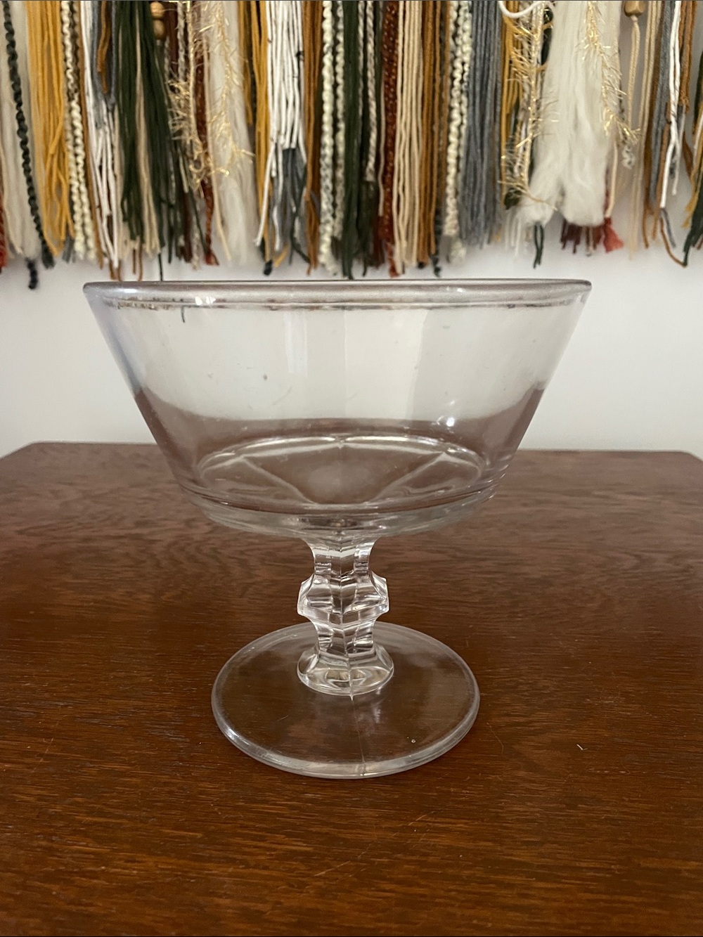Clear Glass Pedestal Dessert Bowl - Elegant Home Dining